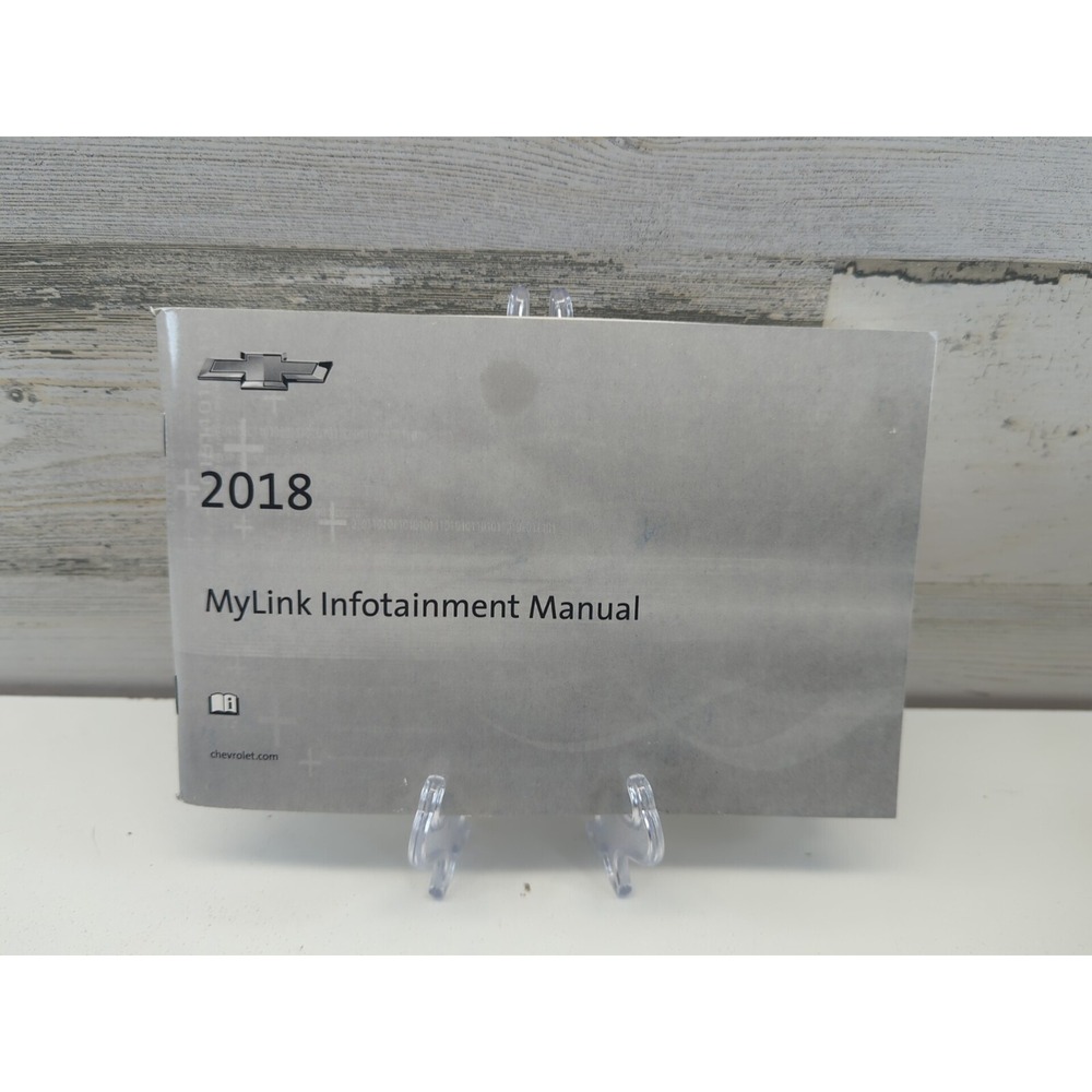 2018 Chevrolet MyLink Infotainment System Owners Manual GM 23428864 C Original